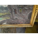 Много голяма авторска картина масло на платно от Испания - 4081
